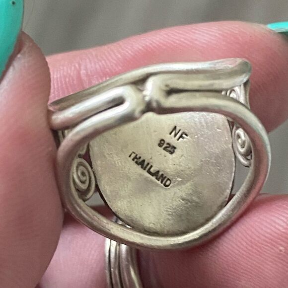 Vintage Sterling Silver Karma Ring - Picture 5 of 5